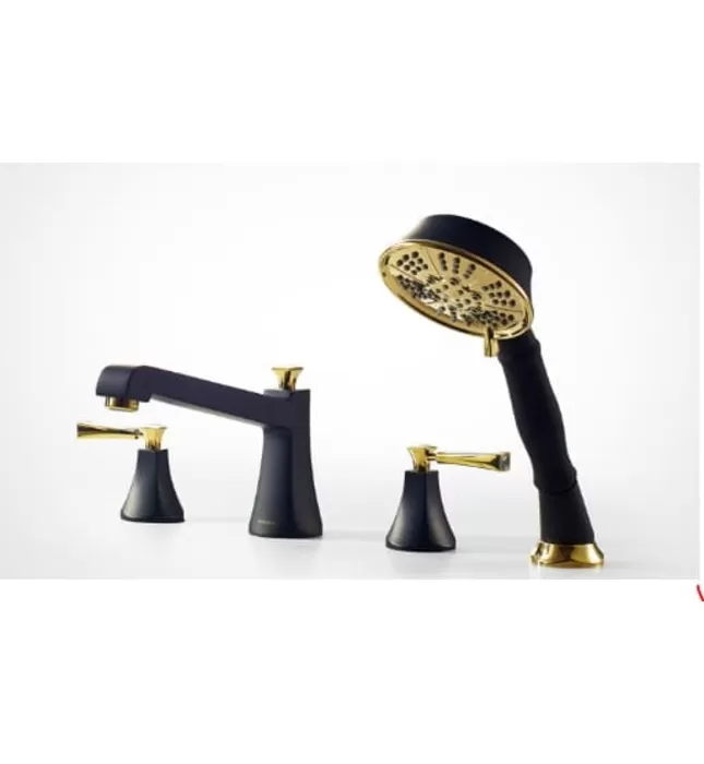 Vòi xả bồn tắm gắn bồn Bravat F52994BLK-BAF1-ENG