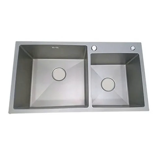 Chậu rửa bát 2 hố lệch Ecofa ESD 7743 (770x430) 