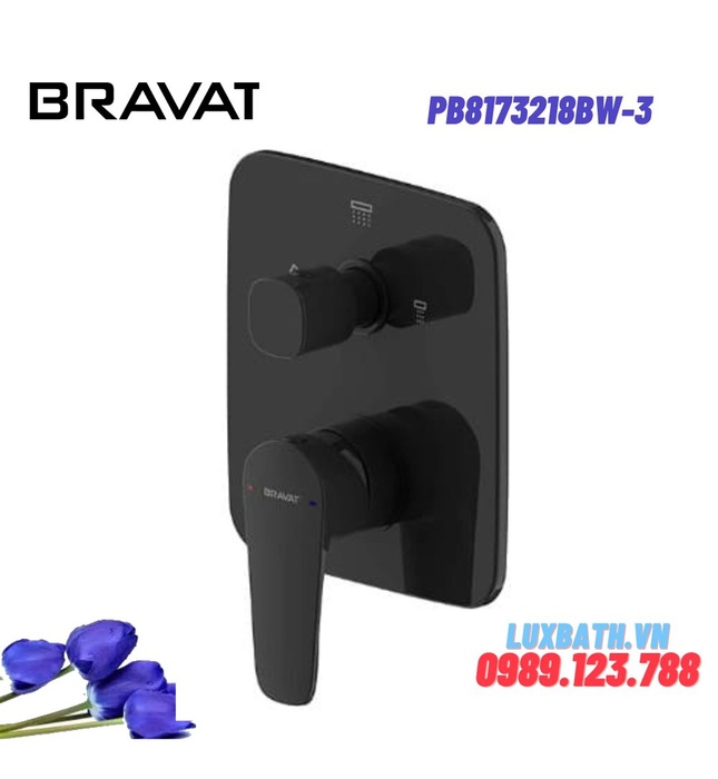 Bộ điều chỉnh nhiệt độ sen tắm Bravat PB8173218BW-3
