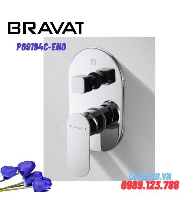 Bộ điều chỉnh nhiệt độ sen tắm Bravat P69194C-ENG