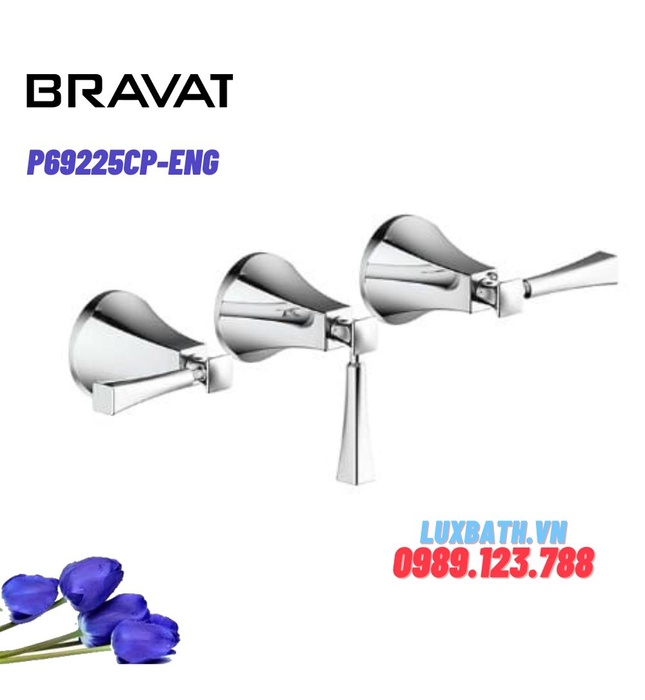 Bộ điều chỉnh nhiệt độ sen tắm Bravat P69225CP-ENG
