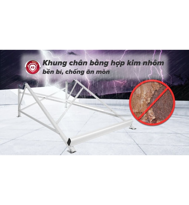 Máy Nước Nóng Năng Lượng Mặt Trời Ariston 132l Eco2 1812