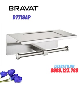 Móc giấy vệ sinh đôi cao cấp Bravat D7719AP