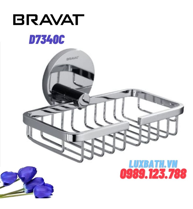 Giá đỡ xà phòng cao câp Bravat D7340C