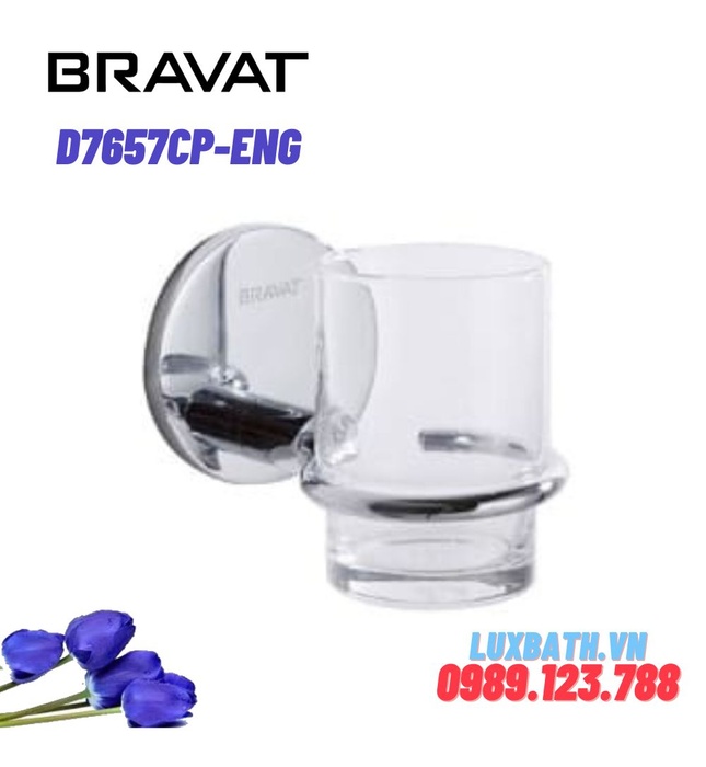 Kệ cốc đơn cao cấp Bravat D7657CP-ENG