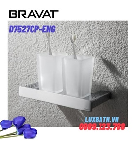 Kệ cốc đôi cao cấp Bravat D7527CP-ENG