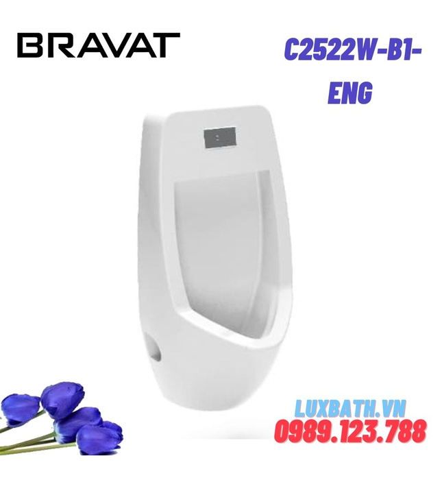 Bồn tiểu nam treo tường cảm ứng Bravat C2522W-B1-ENG