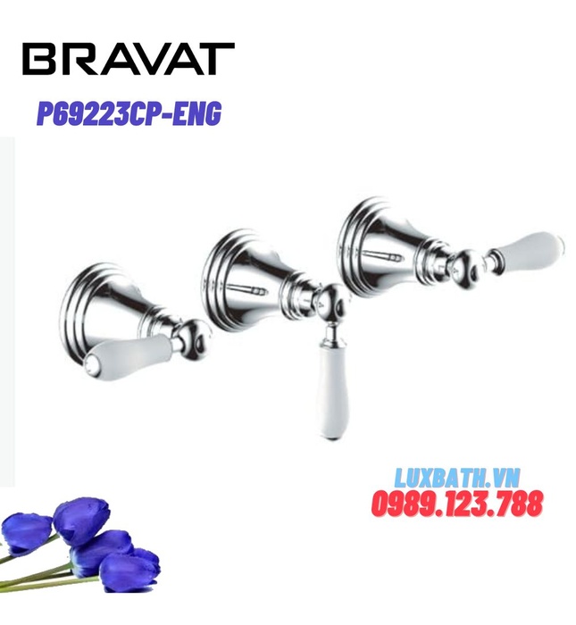 Bộ điều chỉnh nhiệt độ sen tắm Bravat P69223CP-ENG