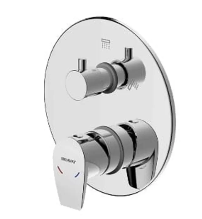Bộ điều chỉnh nhiệt độ sen tắm Bravat PB8353387CP-2-ENG