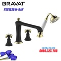 Vòi xả bồn tắm gắn bồn cao cấp Bravat F55193BW-BAF