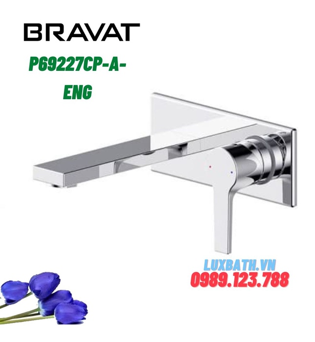 Vòi rửa mặt Lavabo âm tường BRAVAT P69227CP-A-ENG