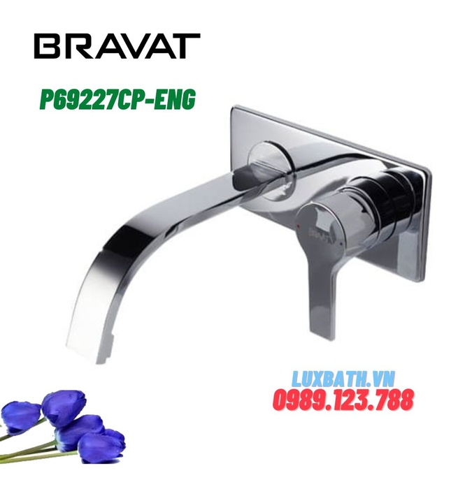 Vòi rửa mặt Lavabo âm tường BRAVAT P69227CP-ENG