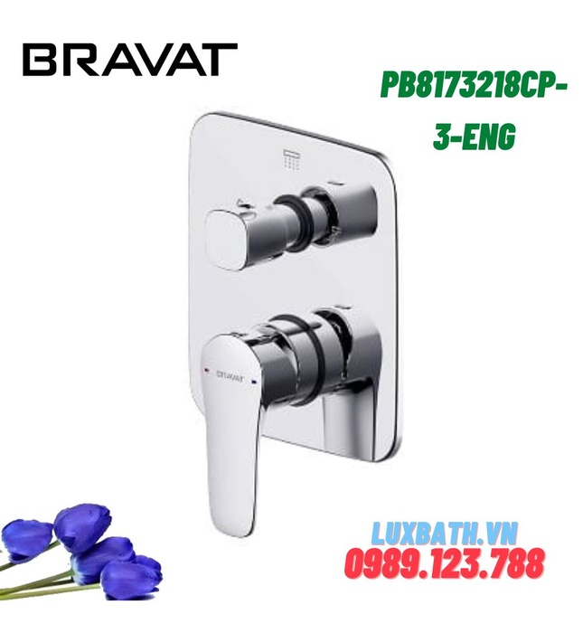 Bộ điều chỉnh nhiệt độ sen tắm Bravat PB8173218CP-3-ENG