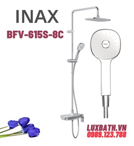 Vòi sen tắm đứng tăng áp Inax BFV-615S-8C