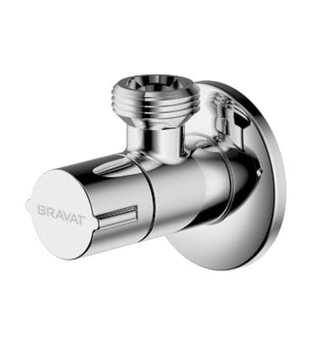 Van góc chia nước bồn cầu Bravat D537CP-ENG