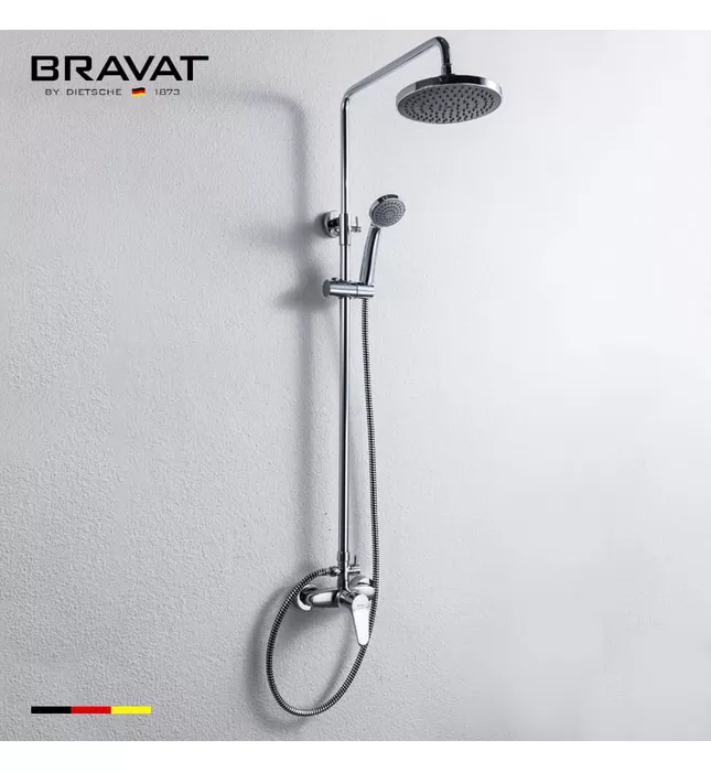 Sen tắm cây đứng nóng lạnh Bravat F9111147C-A1-ENG