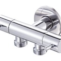 Van góc chia nước bồn cầu Bravat D517CP-ENG