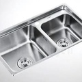 Chậu rửa bát 2  hố SUS 304 Bravat K124305E-ENG