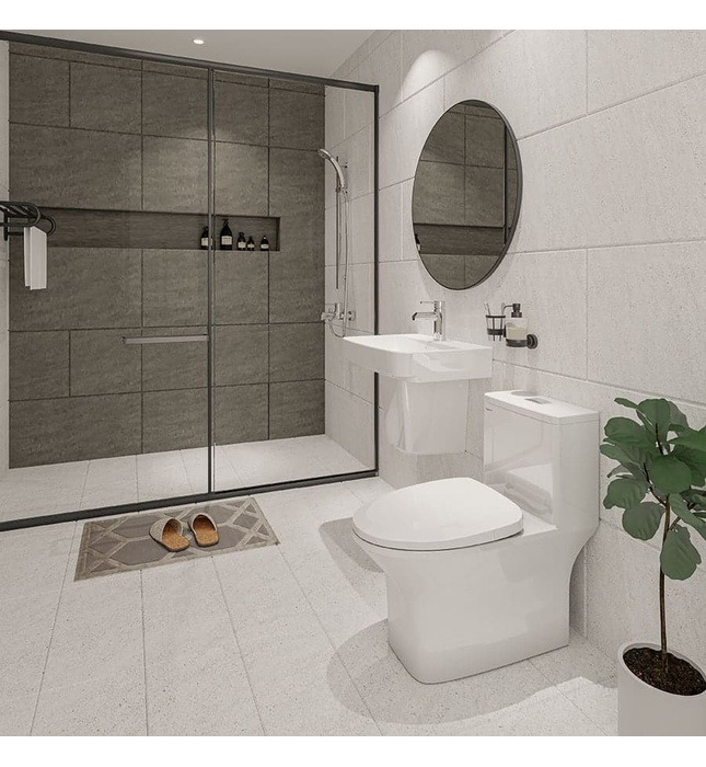 Bồn cầu 1 khối nắp êm Viglacera V72