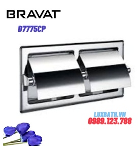 Móc giấy vệ sinh đôi cao cấp Bravat D7775CP