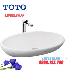 Chậu rửa mặt bàn đá TOTO LW818JW/F#W nhập khẩu Indonesia