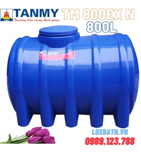 Bồn Nước Nhựa Tân Mỹ 800L Ngang TM 800EX N