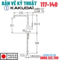 Vòi Rửa Bát Nóng Lạnh Nhật Bản Kakudai 117-140
