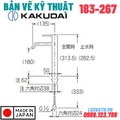 Vòi Chậu Rửa Mặt Nhật Bản Kakudai 183-267