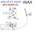 Sen tắm tự điều chỉnh nhiệt độ Inax BFV-8145T