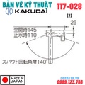 Vòi Rửa Bát Nóng Lạnh Nhật Bản Kakudai 117-028