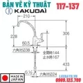 Vòi Lavabo Nóng Lạnh Kakudai 117-137