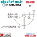 Vòi Rửa Bát Nóng Lạnh Nhật Bản Kakudai 118-028