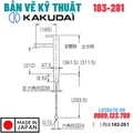 Vòi Chậu Rửa Mặt Nhật Bản Kakudai 183-281
