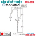 Vòi Rửa Bát Nóng Lạnh Nhật Bản Kakudai 183-299
