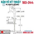 Vòi Chậu Rửa Mặt Nhật Bản Kakudai 183-344
