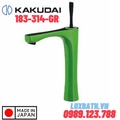 Vòi Chậu Rửa Mặt Nhật Bản Màu Xanh Kakudai 183-314-GR