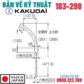 Vòi Lavabo Nóng Lạnh Thân Cao Kakudai 183-298