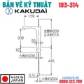 Vòi Chậu Rửa Mặt Nhật Bản Kakudai 183-314-G