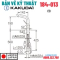 Vòi Rửa Bát Nóng Lạnh Nhật Bản Kakudai 184-013