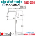Vòi Rửa Bát Nóng Lạnh Nhật Bản Kakudai 183-301