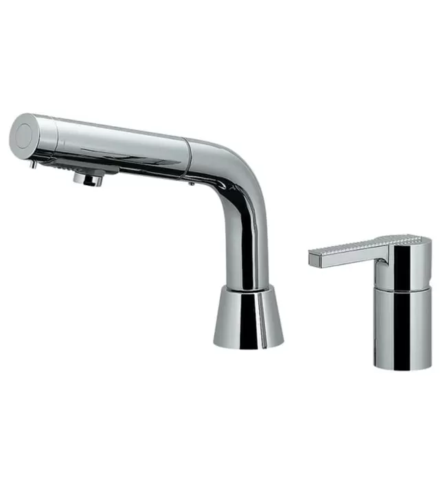 Vòi Lavabo Nóng Lạnh 2 Lỗ Dây Rút Kakudai 186-004