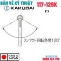 Vòi Rửa Bát Nóng Lạnh Nhật Bản Kakudai 117-129K