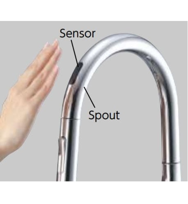 Vòi Rửa Bát Cảm Ứng Nhật Bản Nội Địa KVK KM6091SCECM5 Dùng Điện Có Lõi Lọc