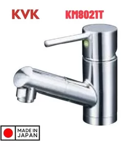 Vòi Lavabo Nóng Lạnh Dây Rút KVK KM8021T