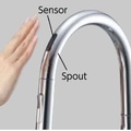 Vòi Rửa Bát Cảm Ứng Nhật Bản Nội Địa KVK KM6091DECM5 Dùng Pin