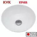 Chậu Lavabo Dương Bàn Nghệ Thuật KVK KV48A Nhật Bản Trắng Mịn