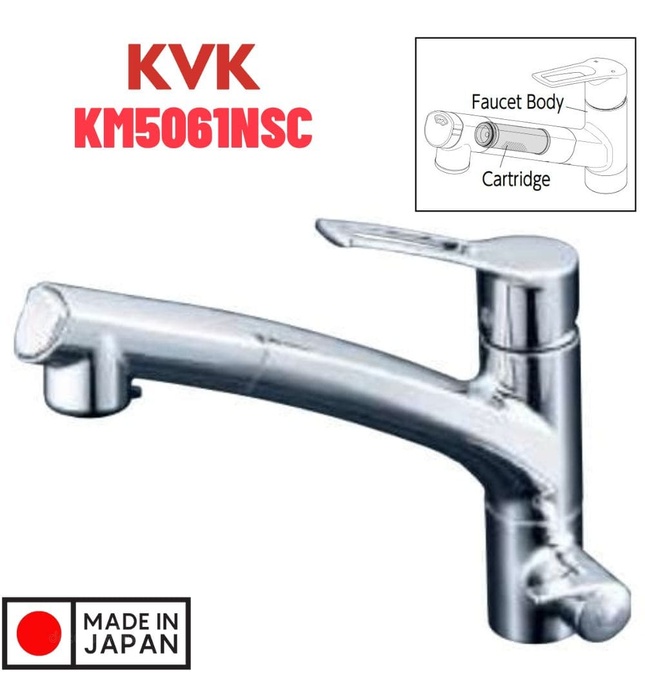 Vòi Bếp Rửa Chén Bát Nhật Bản Nội Địa KVK KM5061NSC (có lõi lọc)
