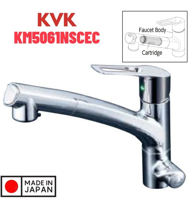 Vòi Bếp Rửa Chén Bát Nhật Bản Nội Địa KVK KM5061NSCEC (có lõi lọc)