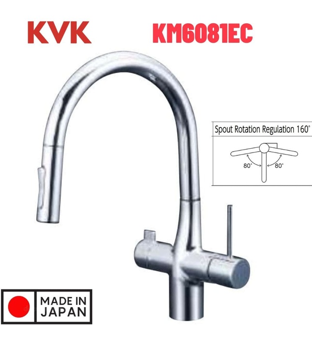 Vòi Rửa Bát Nhật Bản Nội Địa KVK KM6081EC