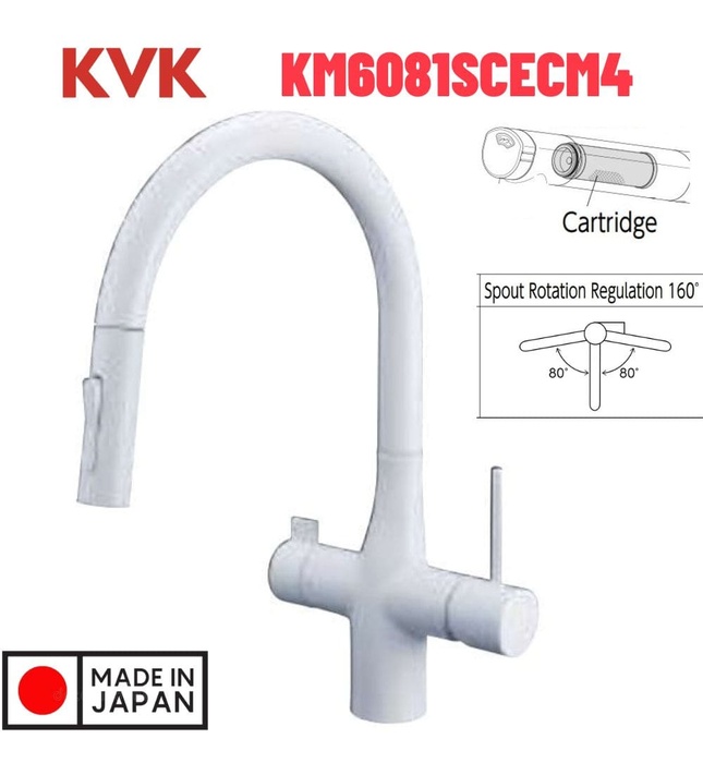 Vòi Rửa Bát Nhật Bản Nội Địa KVK KM6081SCECM4 (có lõi lọc)